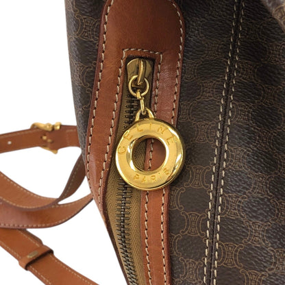 CELINE Macadam 圓形標誌吊飾背包棕色復古 idh7rg