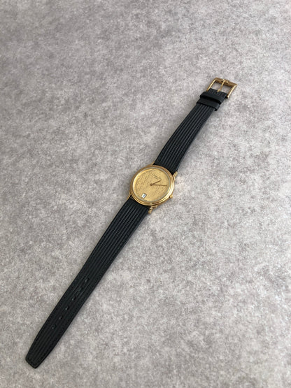 Christian Dior  CD Logo   Watch Gold×Black Vintage 2y2w4k