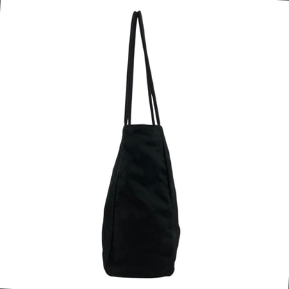 PRADA Tessuto Triangle Logo Totebag Black Vintage rsxruc