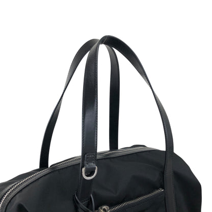 PRADA Tessuto Triangle Logo Handbag Black Vintage vgh2dk