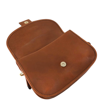 CELINE Gancini Shoulder bag Brown Vintage 4x8mbp