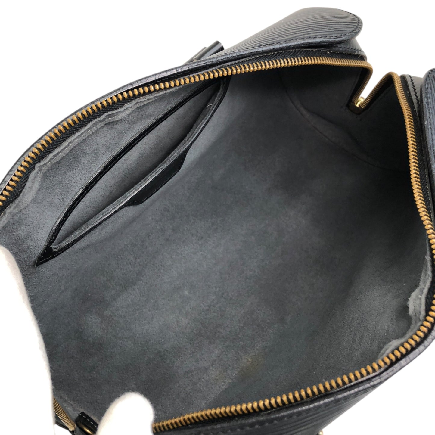 LOUIS VUITTON Handbag Barrel bag Black  Soufflot Vintage yw2s87