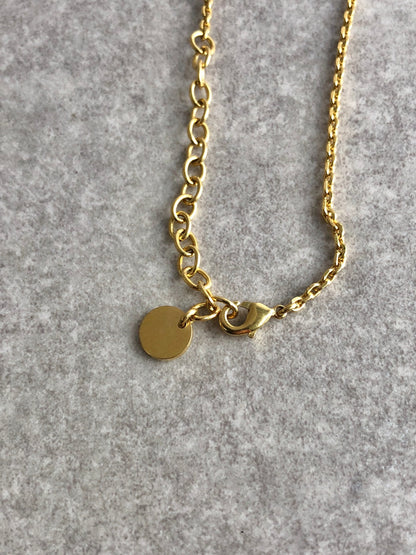 Christian Dior Logo Motif Necklace Gold Vintage iz24ex