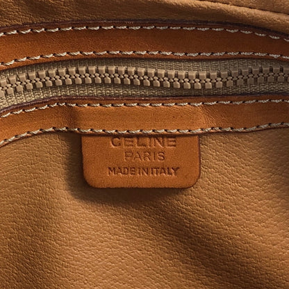 CELINE Macadam Blason Shoulder bag Brown Vintage m7s7jn