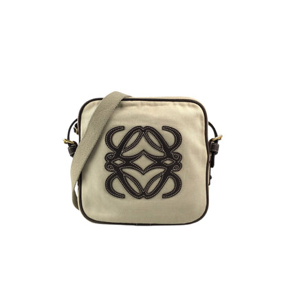 LOEWE Anagram Shoulder bag Beige Vintage skbtbz