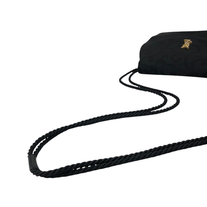 Yves Saint Laurent YSL Logo Shoulder bag Black Vintage dw4znj