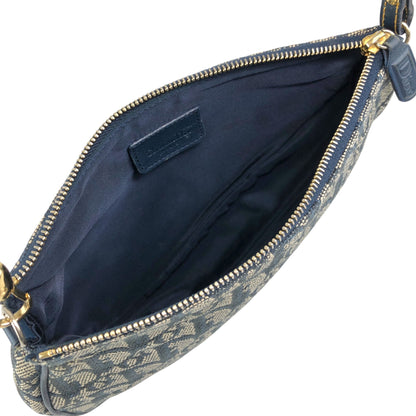 Christian Dior Trotter Shoulder bag Navy Vintage e4vgt6
