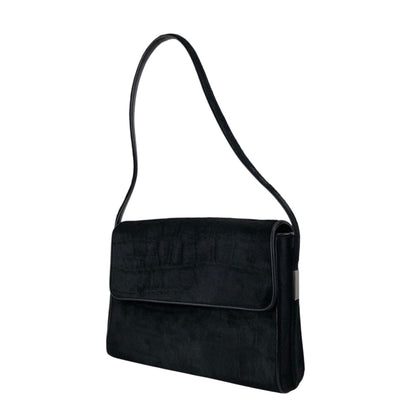 GUCCI Logo Shoulder bag Black Vintage v7uzb2