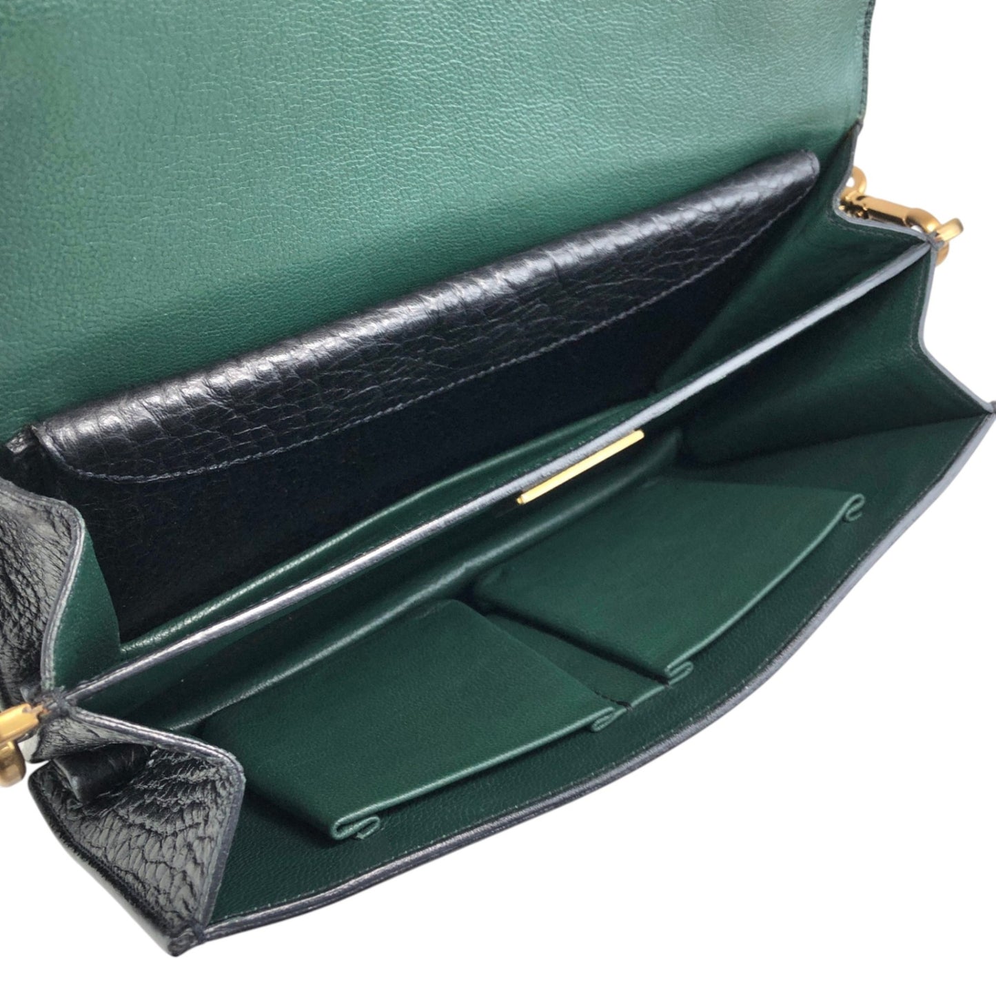 PRADA Lock Shoulder bag Black Vintage pjtker