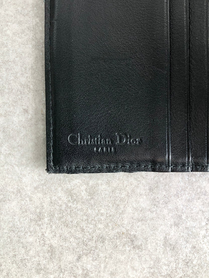 Christian Dior Street Chic Logo Folded Wallet Black Vintage u55wnp