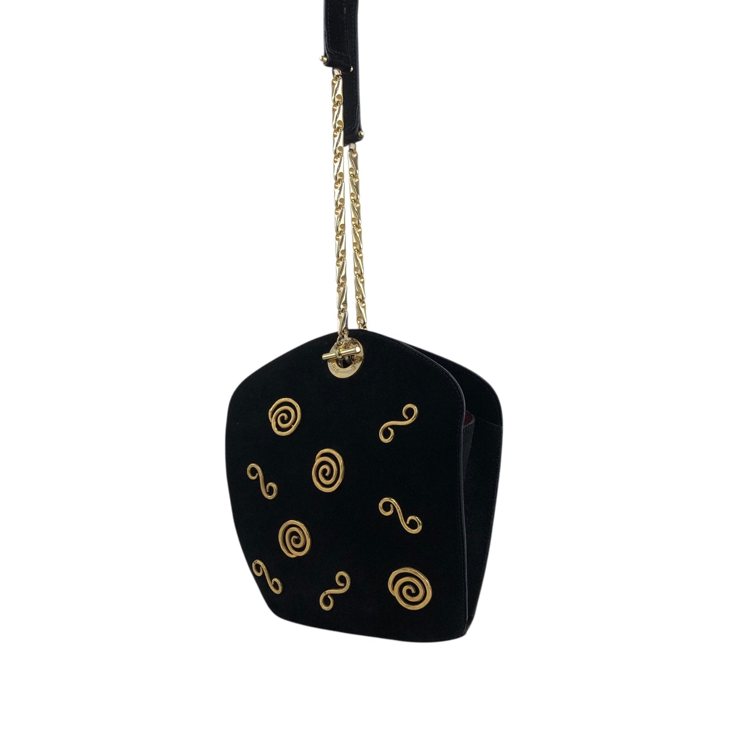 CELINE Chain Shoulder bag Black Vintage a7wb8n