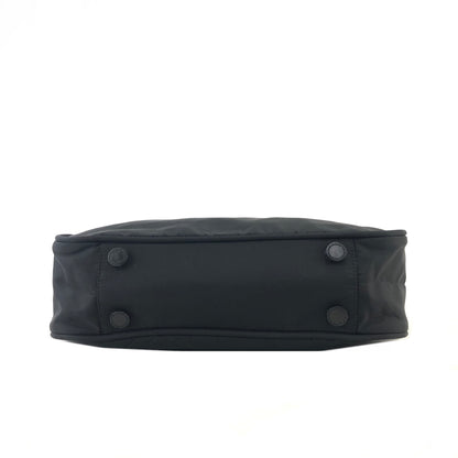 PRADA Triangle Logo Nylon Shoulder bag Black Vintage y46xvz