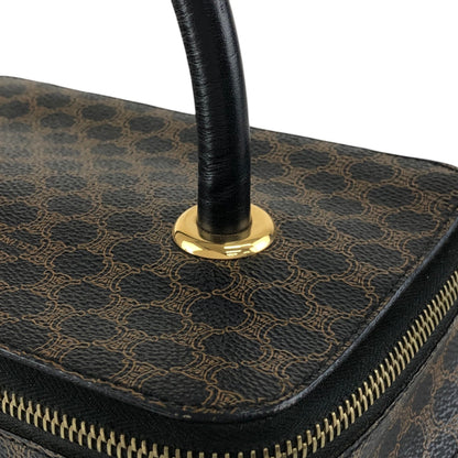 CELINE Macadam Handbag Vanity bag Black Vintage 3u4pwn