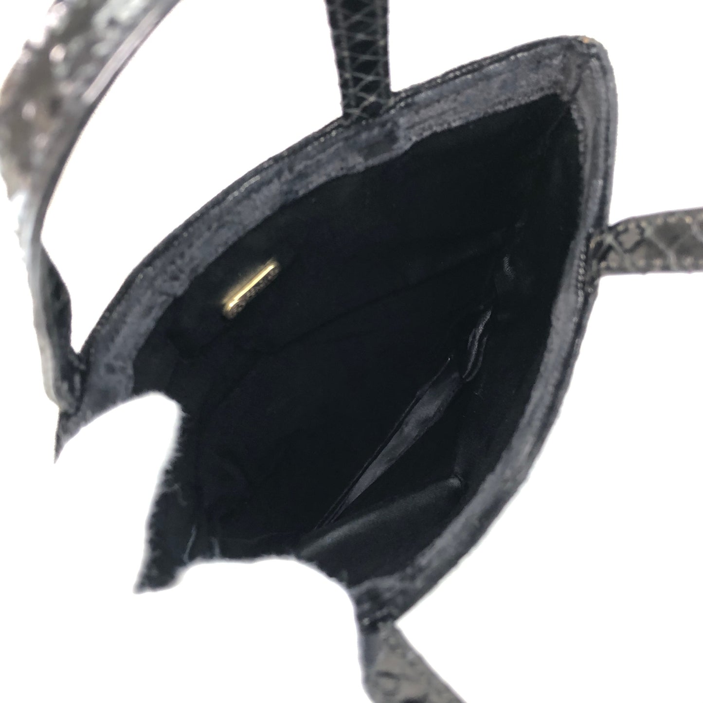 FENDI Logo Tassel Two-way Shoulder bag Black Vintage jw2uf7