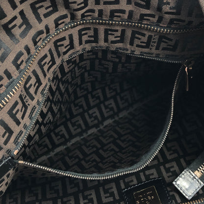 FENDI Zucchino  Canvas Handbag  Totebag Brown Vintage c343jc