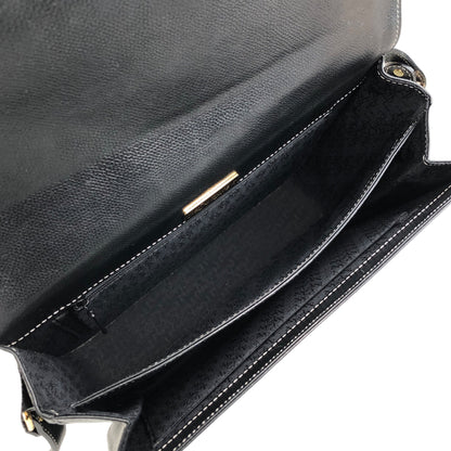 Yves Saint Laurent YSL Logo Shoulder bag Black Vintage wvtdki