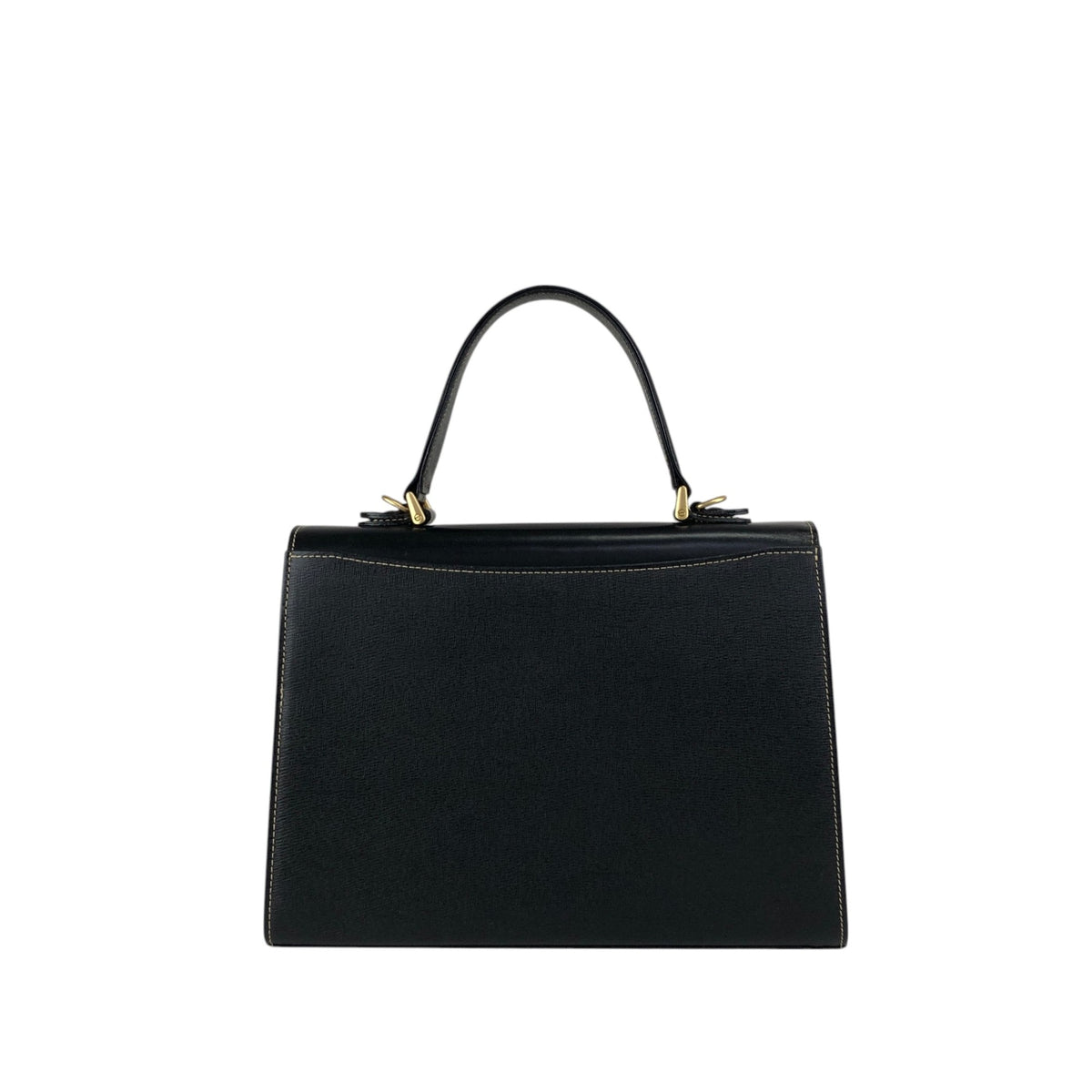 BURBERRY Logo Two-way Handbag Shoulder bag Black Vintage uuyiy5