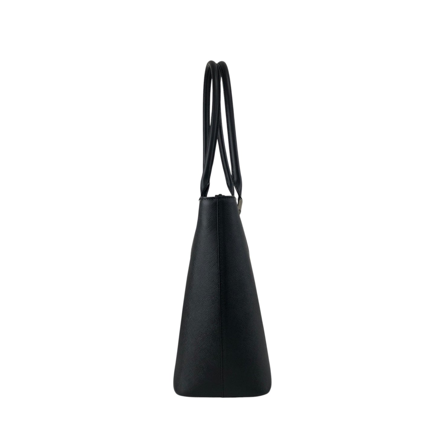 BURBERRY Logo Handbag Totebag Black Vintage behneb