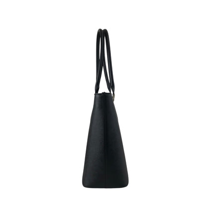 BURBERRY Logo Handbag Totebag Black Vintage behneb