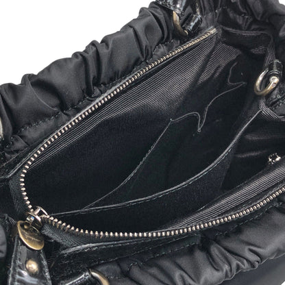 Salvatore Ferragamo Gancini Two-way Handbag Shoulder bag Black Vintage uazc8j