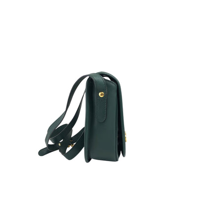 CELINE Gancini Shoulder bag Green Vintage 5xwwza