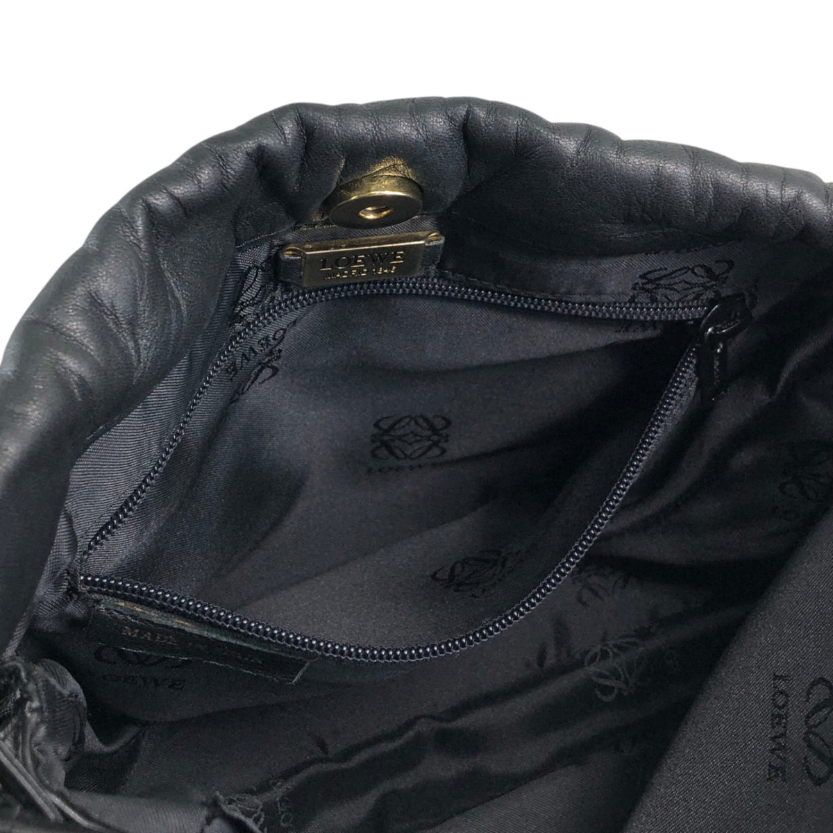 LOEWE Anagram Shoulder bag Black Vintage cdbjnf