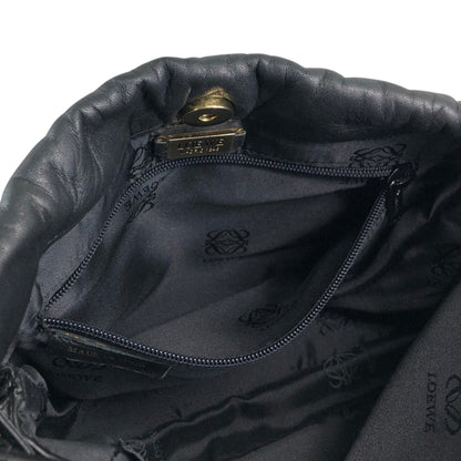 LOEWE Anagram Shoulder bag Black Vintage cdbjnf