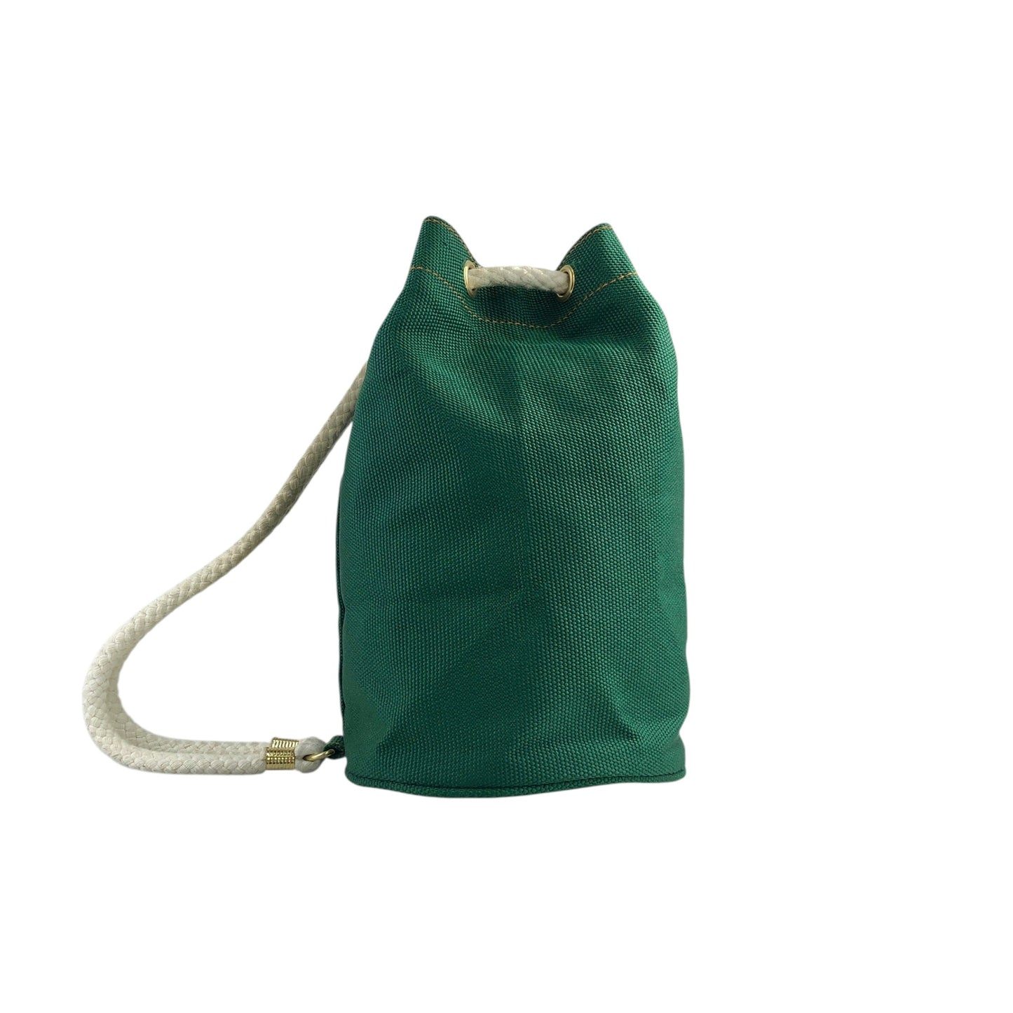 HERMES 抽繩單肩包 綠色 復古 2xk83n