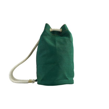 HERMES 抽繩單肩包 綠色 復古 2xk83n