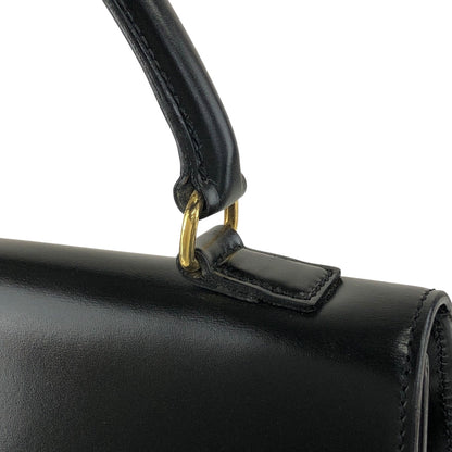 CELINE Gancini Handbag Black Vintage rtifa3
