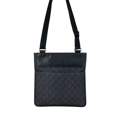 GUCCI GG Canvas Shoulder bag Black Vintage uzkpxi
