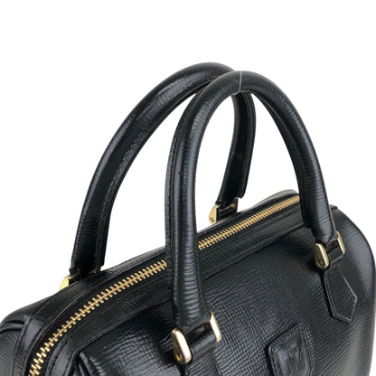 CELINE Blason Two-way Boston bag Shoulder bag Black Vintage cju3i5