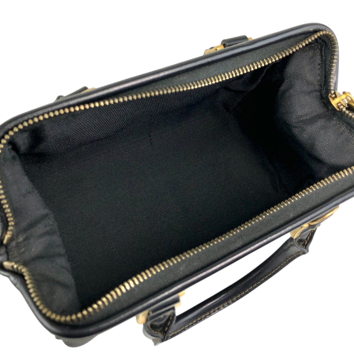 FENDI Pecan Two-way Small Boston bag Shoulder bag Black Vintage jy5pns