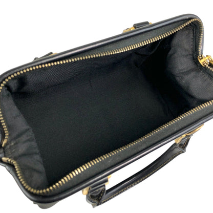 FENDI Pecan Two-way Small Boston bag Shoulder bag Black Vintage jy5pns