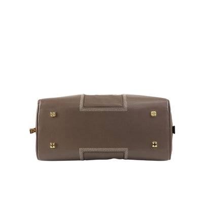 LOEWE Amazona Small Boston bag Handbag Brown Vintage irfyjk