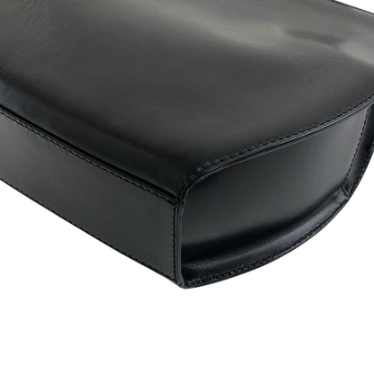 CELINE Metal Clasp Handbag Black Vintage sip54y