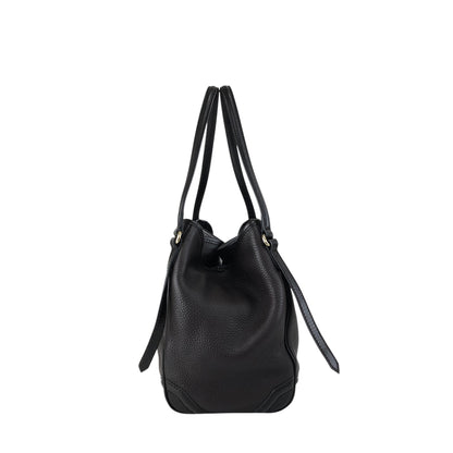 BURBERRY Logo Shoulder bag Hobobag Dark Brown Vintage czmhjj