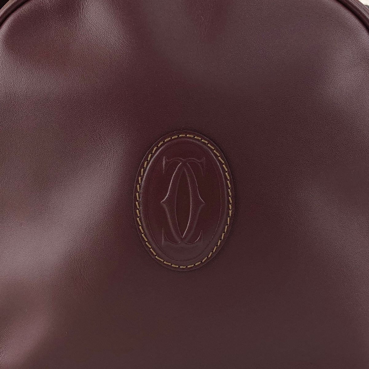 Cartier Logo Shoulder bag Bordeaux Vintage mvp2iy