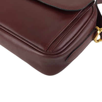 Cartier Logo Shoulder bag Bordeaux Vintage vfnedy