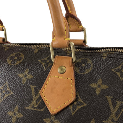 LOUIS VUITTON Monogram Handbag Boston bag Brown M41108 Vintage 5ah28h