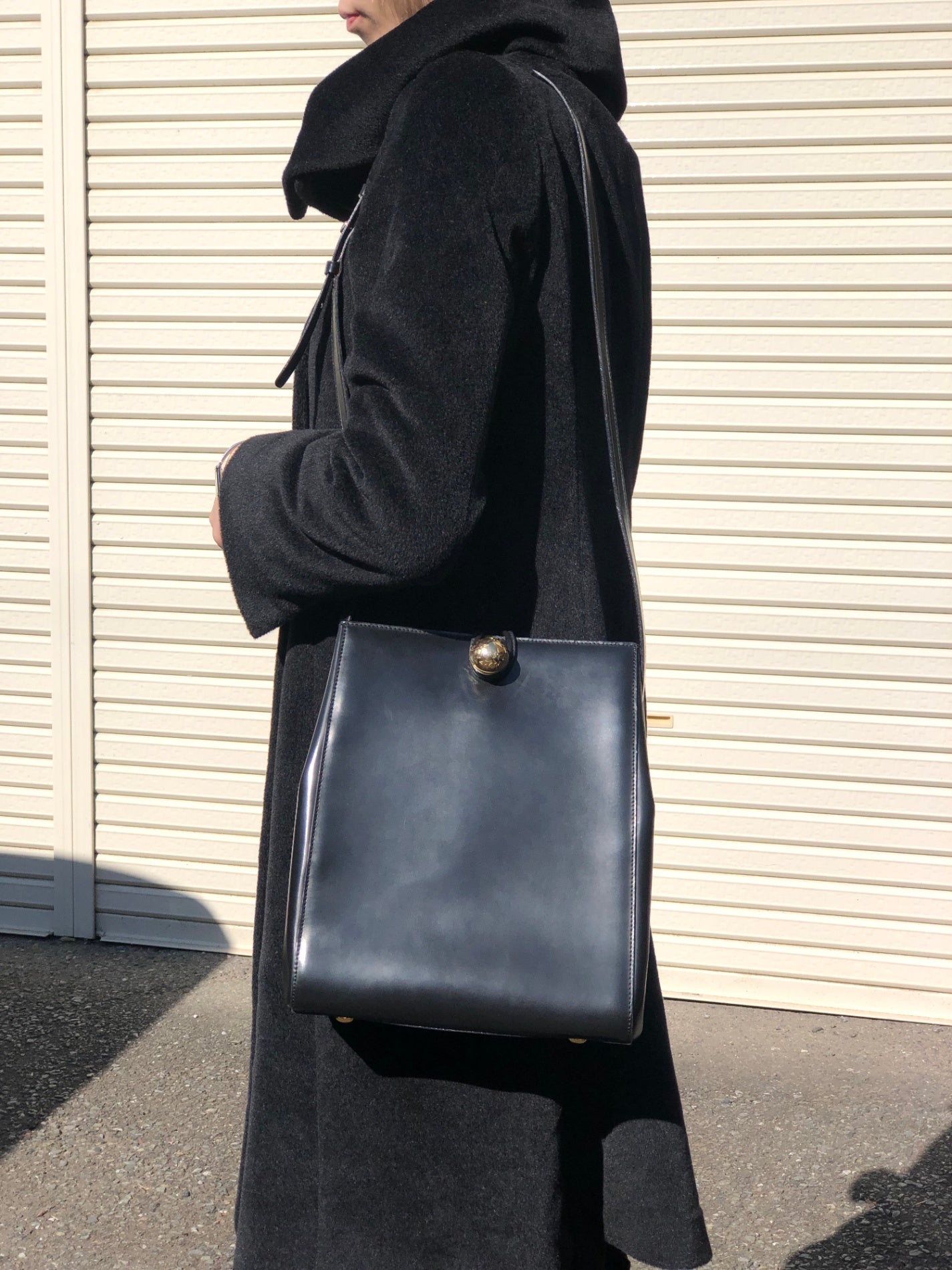 CELINE Starball Shoulder bag Black Vintage eay7uv