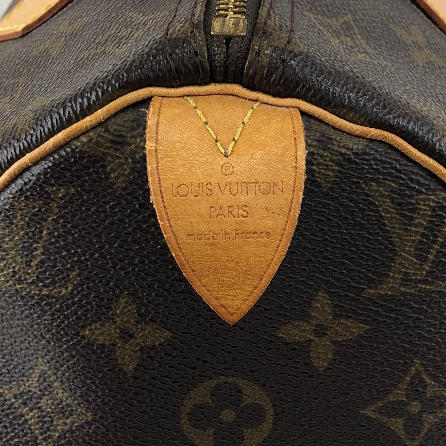 LOUIS VUITTON Monogram Handbag Boston bag Brown Vintage s2cksy