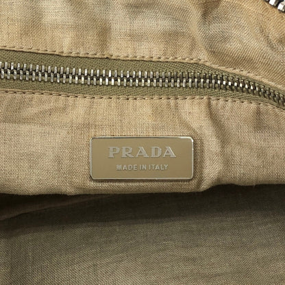 PRADA Logo Embossed Belt Handbag Black Vintage m8shz4