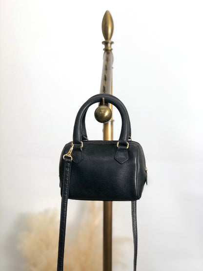 CELINE Two-way Handbag Shoulder bag Black Vintage 2j4avv