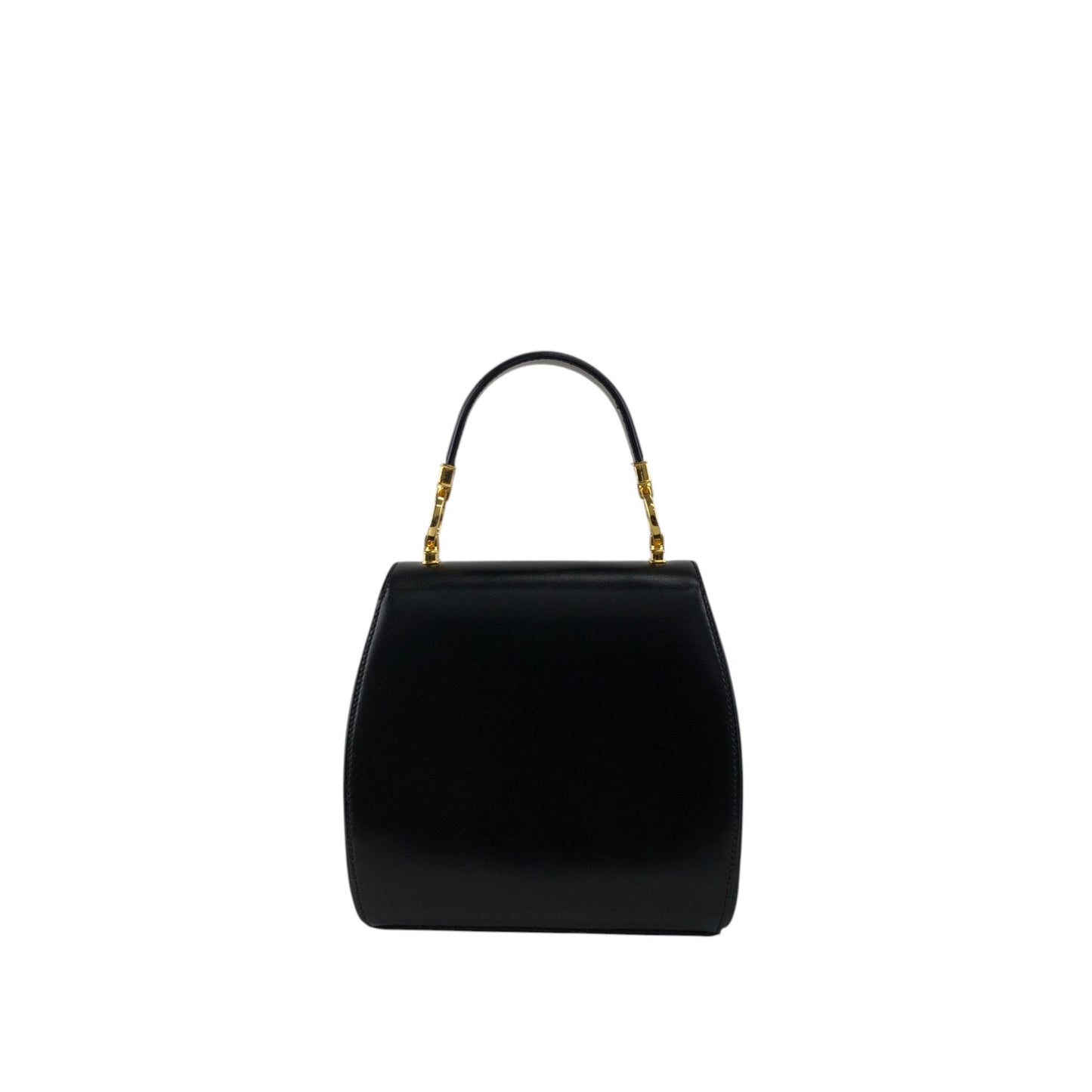Christian Dior CD Logo Top Handle Handbag Black Vintage bv6834