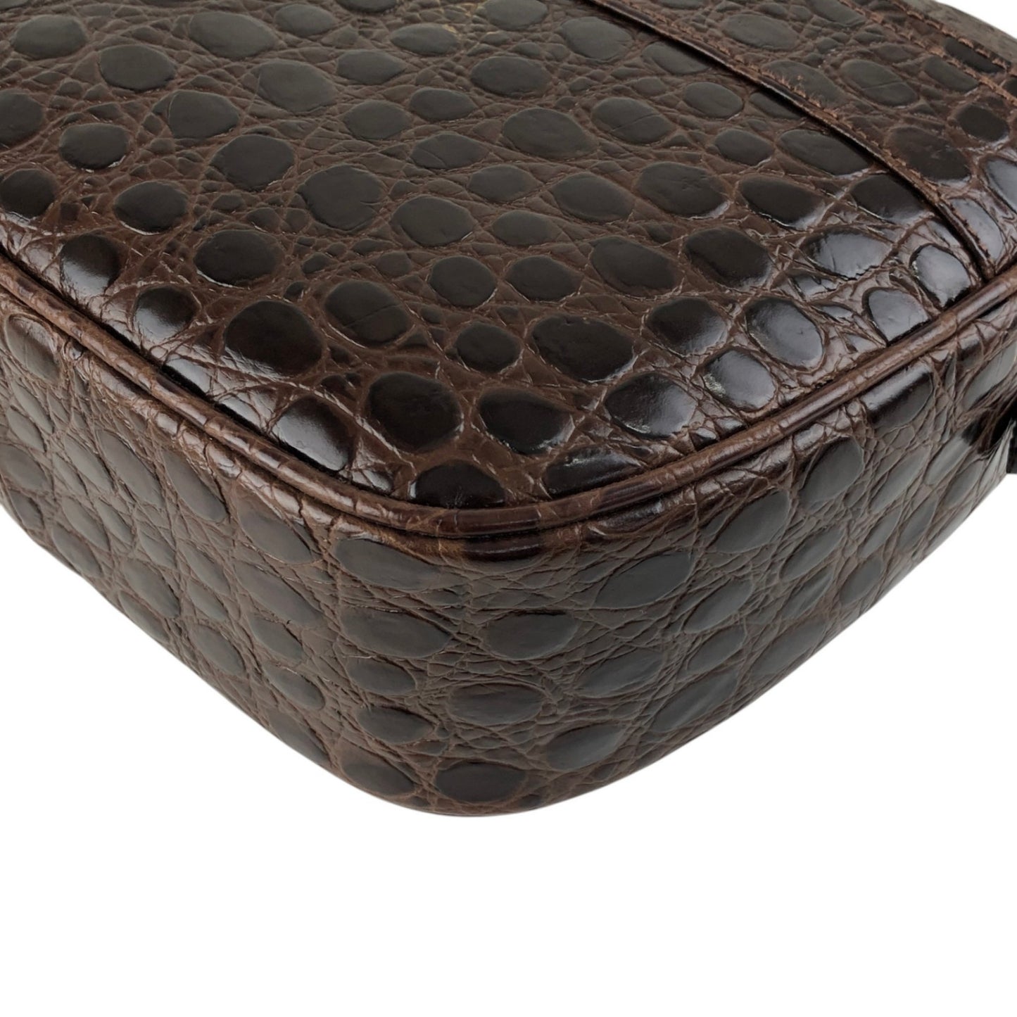 Salvatore Ferragamo Vala Ribbon Shoulder bag Brown Vintage xth3zu