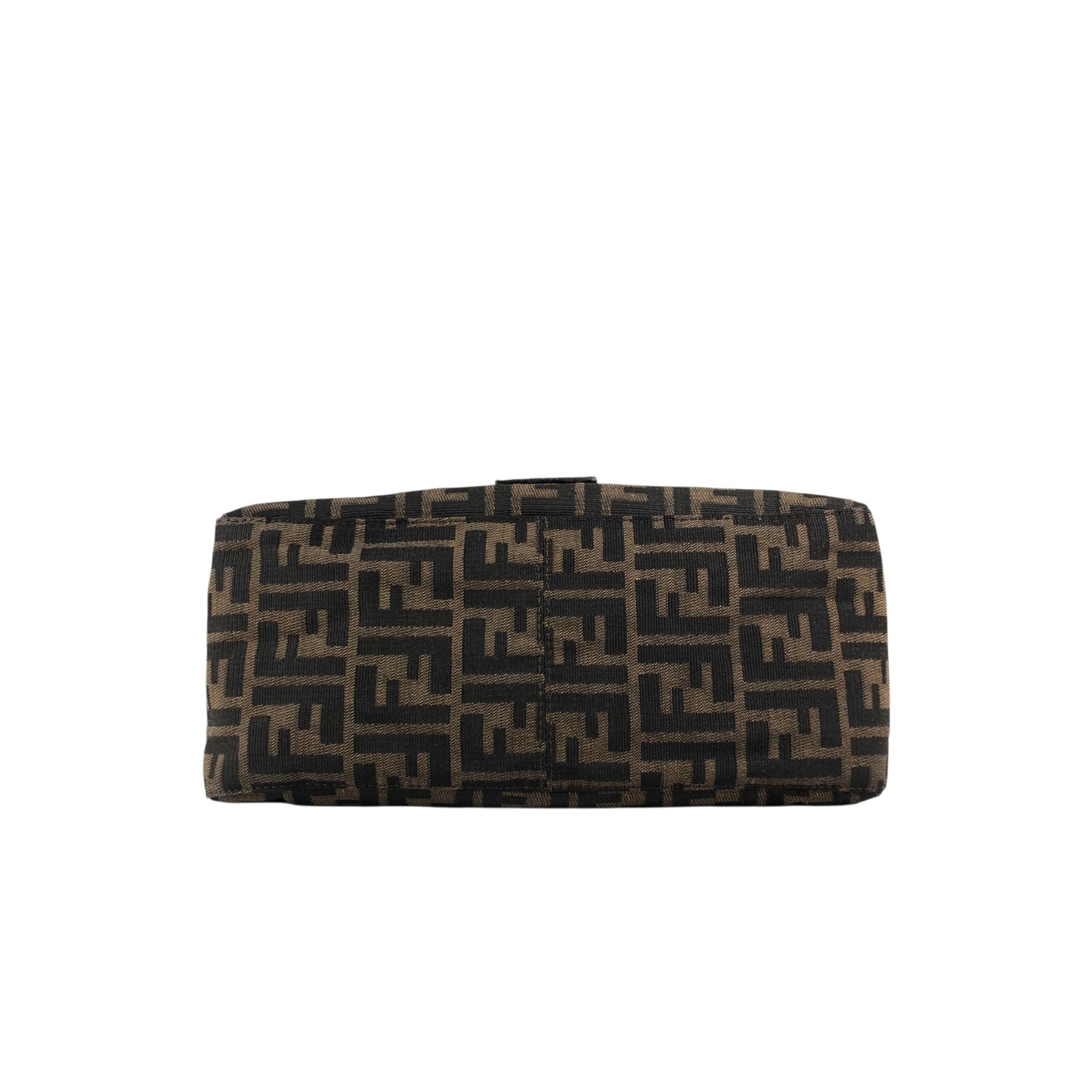 FENDI Zucca Logo Shoulder bag Brown Vintage df4sym