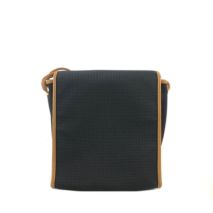 Yves Saint Laurent YSL Logo Nylon Leather Crossbody Shoulder bag Black Vintage n3ryut