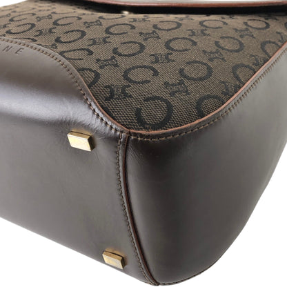 CELINE CMacadam Shoulder bag Hobobag Brown Vintage psiyb3