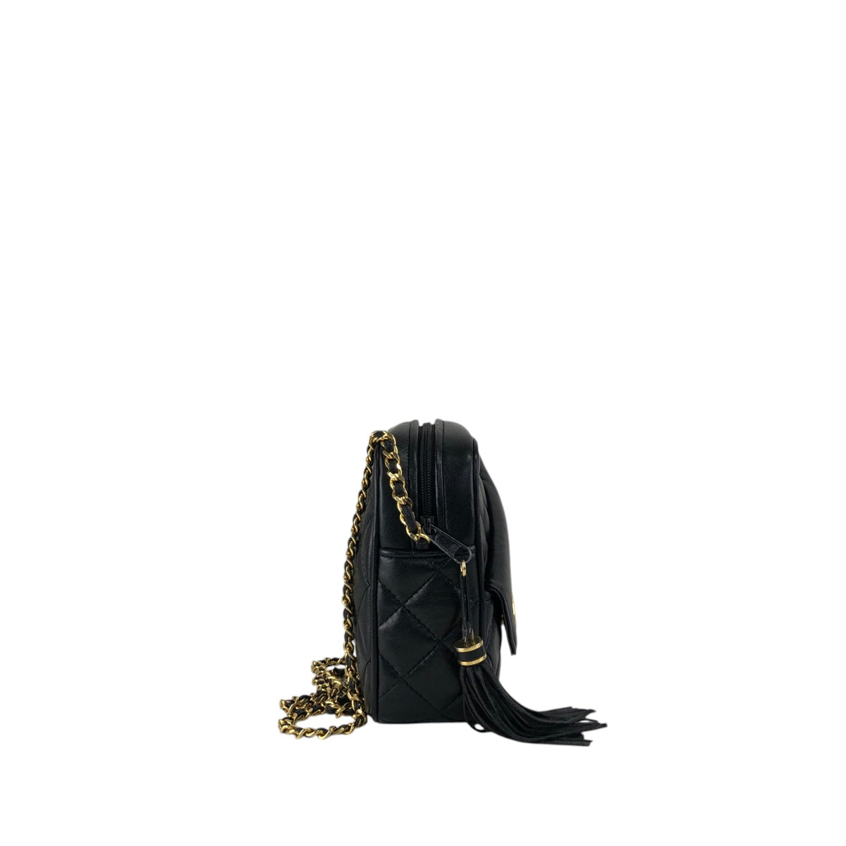 GIVENCHY Logo Tassel Chain Shoulder bag Black Vintage sgwgmf